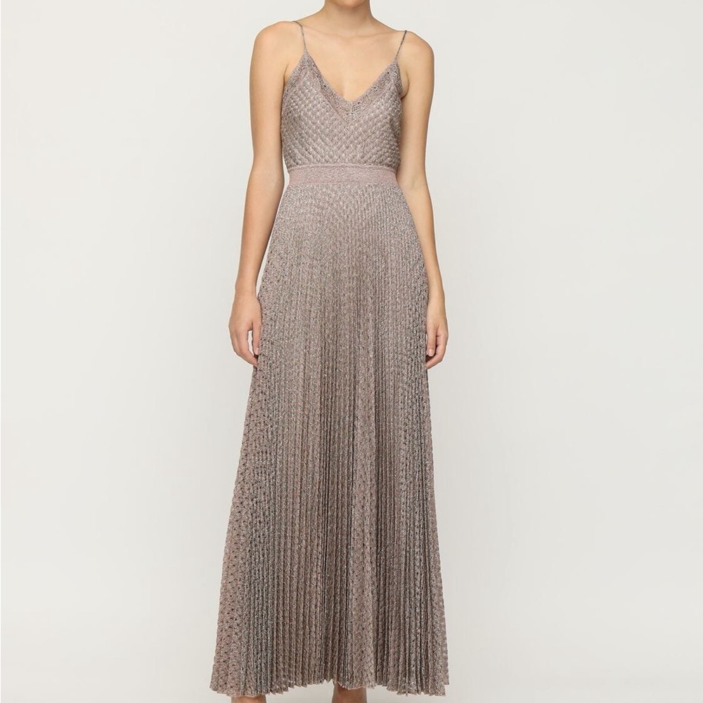Missoni Metallic Gray Maxi Dress
